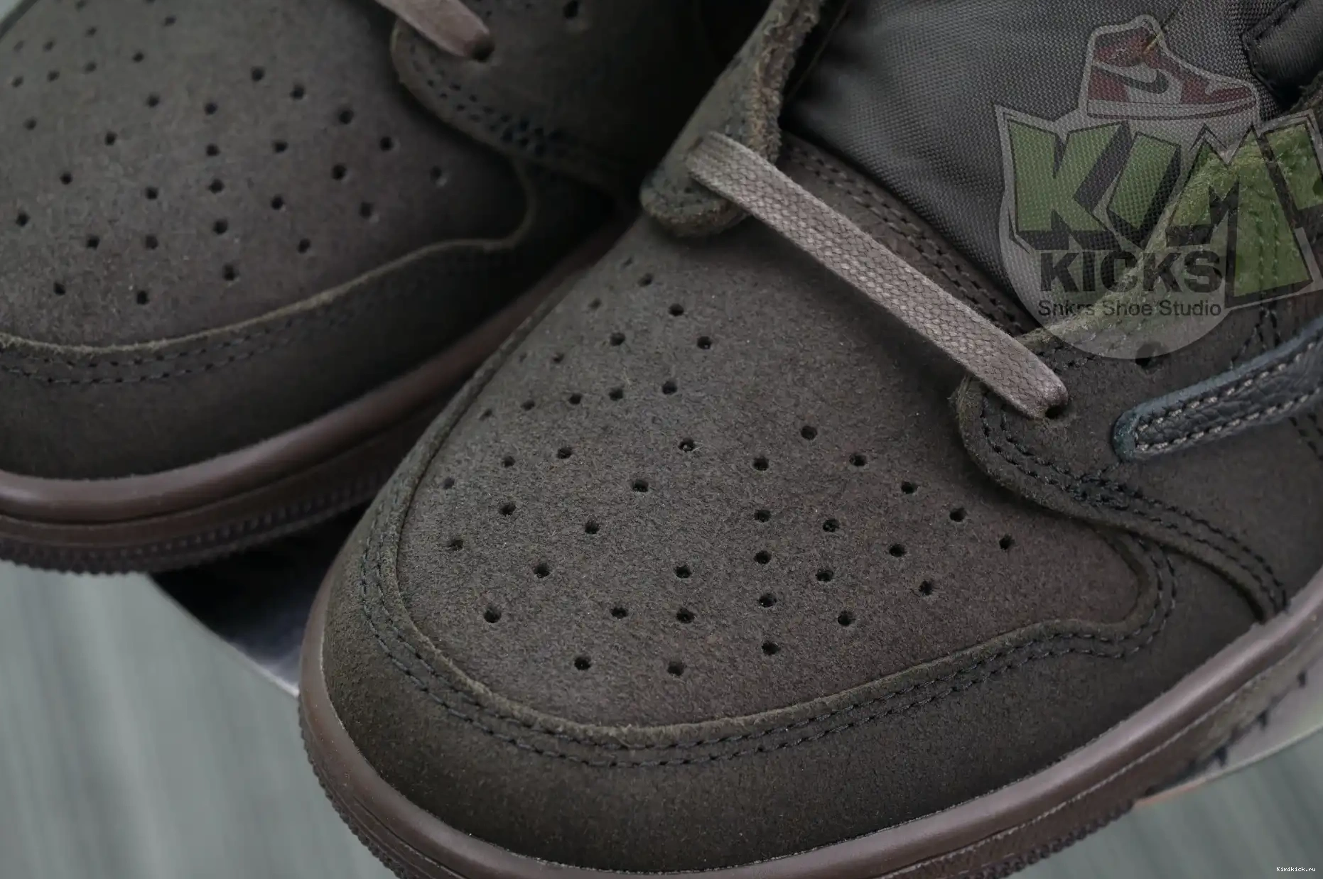 Air 1 x Jordan OG“Velvet Scott Kimikick Brown” Jordan Low Travis 0403